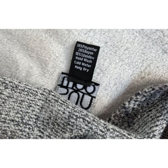 Clara Sun Woo Womens Python Snake Print Sweater Top Large Gray Stretch Pullover - Picture 4 of 7